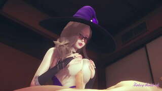 Genshin Pānga Hentai - Mata O te Tirohanga Lisa titjob blowjob me te hohonuraa